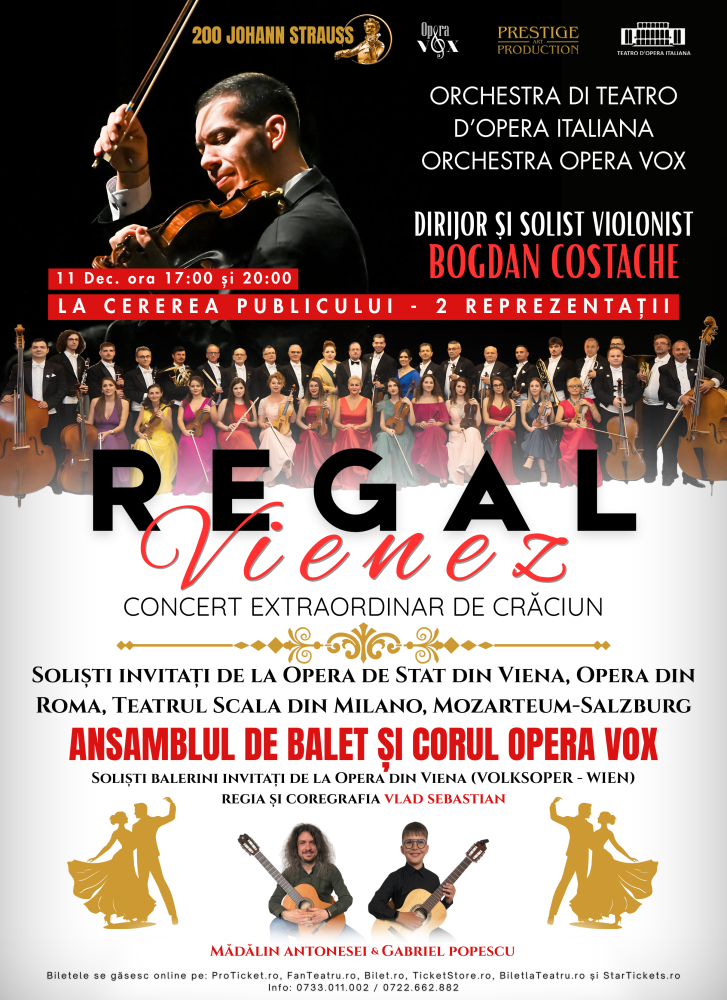 REGAL VIENEZ – CONCERT EXTRAORDINAR DE CRACIUN - Craiova - ora 17