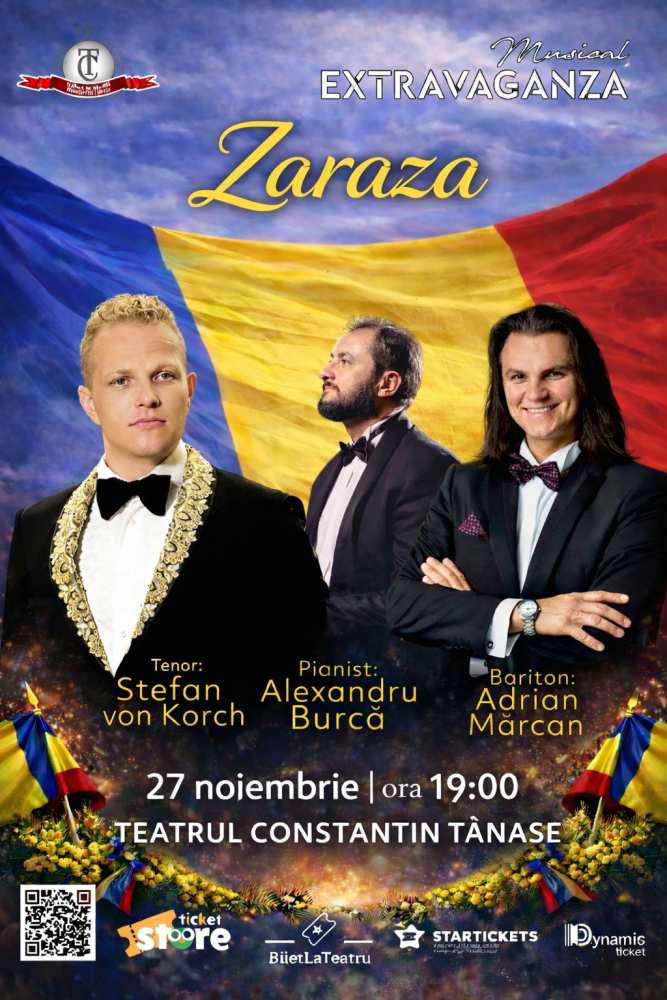 ZARAZA – comori ale muzicii romanesti cu tenorul STEFAN von KORCH si invitatii