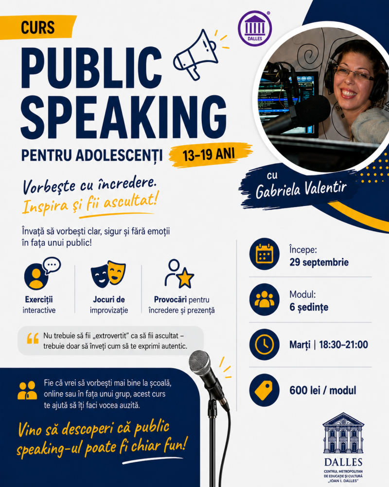 Curs Public Speaking - Gabriela Valentir
