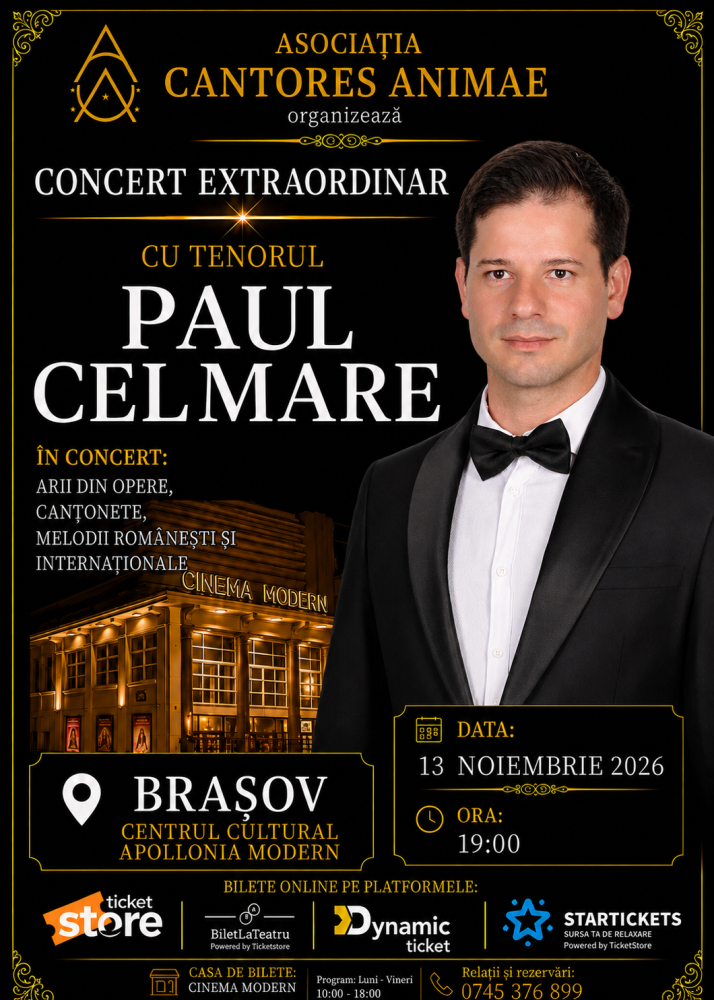 Concert Extraordinar cu tenorul Paul Celmare