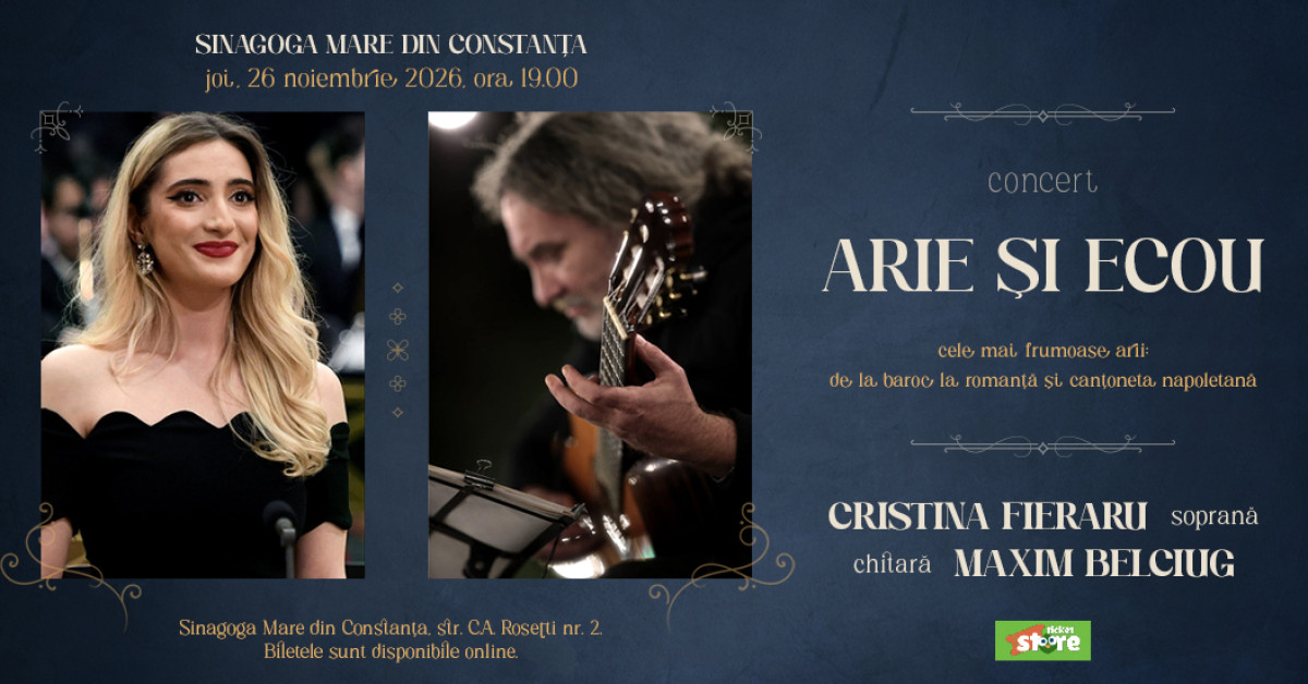 ARIE ȘI ECOU. Concert Cristina Fieraru & Maxim Belciug