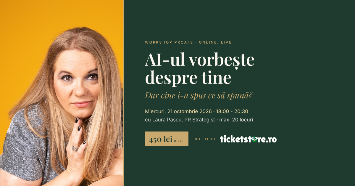 AI-ul vorbește despre tine - Workshop (curs on-line)